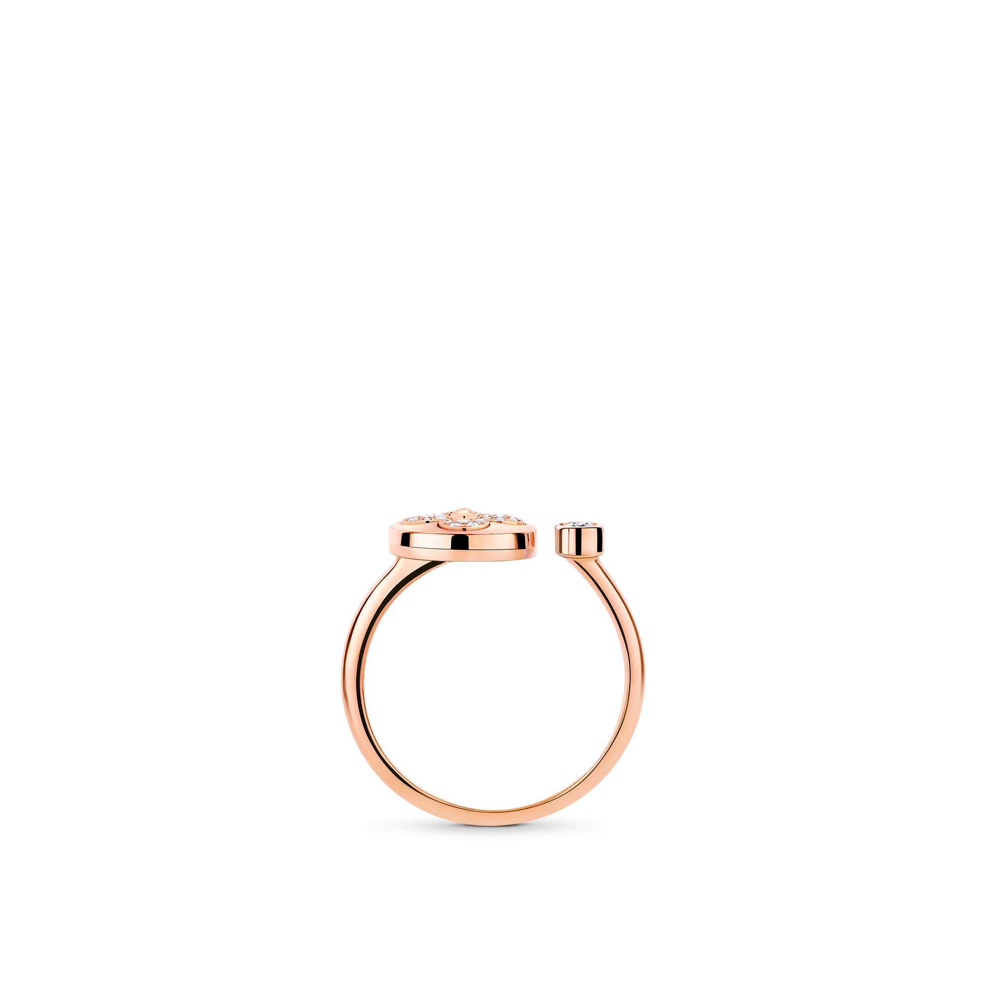 Colour Blossom Mini Sun Ring, Pink Gold And Diamonds  in Jewellery's Categories All Fine Jewellery collections by Louis Vuitton (Product zoom)